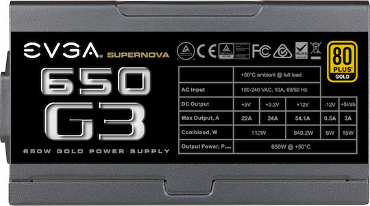 EVGA SuperNova 650 G3 Y2 650W Full Modular 80 Plus Gold