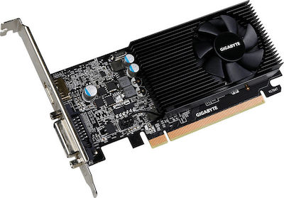 Gigabyte GeForce GT 1030 2GB GDDR5 Low Profile Κάρτα Γραφικών PCI-E x16 3.0 με HDMI