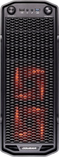 Cougar MX310 Gaming Middle Tower Carcasă PC cu Deschidere Laterală Neagră
