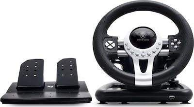 Spirit of Gamer R-Ace Wheel Pro 2 Τιμονιέρα με Μοχλό Ταχυτήτων και Πετάλια για PC / PS4 / XBOX One / PS3 με 180° Περιστροφής
