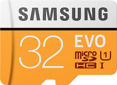 Samsung Evo microSDHC U1 UHS-I 95MB/s με αντάπτορα