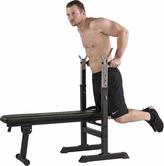 Tunturi WB20 Trainingsbänke Horizontal Trainingsbank für Unterleib mit Ständern