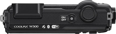 Nikon Coolpix W300 Compact Aparat Foto 16MP Cu Zoom Optic 5x cu Ecran 3" și Rezoluție Video 3840 x 2160 pixeli Întuneric