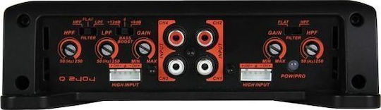 Cadence Ενισχυτής Αυτοκινήτου Q Series Amplifier 4 Καναλιών (Κλάση A/B)