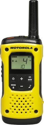Motorola Talkabout T92 H2O Ασύρματος Πομποδέκτης PMR με Μονόχρωμη Οθόνη Σετ 2τμχ Σε Κίτρινο Χρώμα