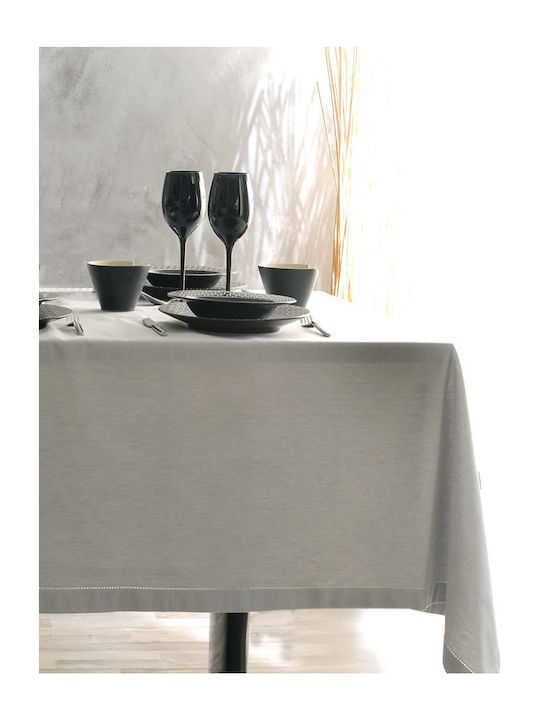 Rythmos Inez Cotton Tablecloth Γκρι 140x180cm