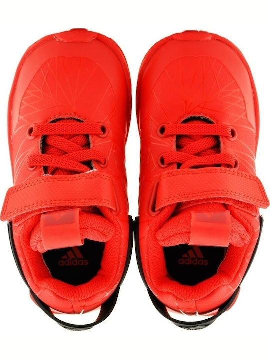 Spider-Man Rapidarun I Kids Sports Shoes Running with Hoop & Loop Closure Red