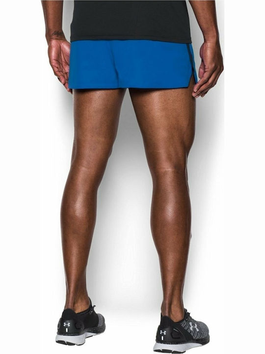 Under Armour Launch Split Sportliche Herrenshorts Blau