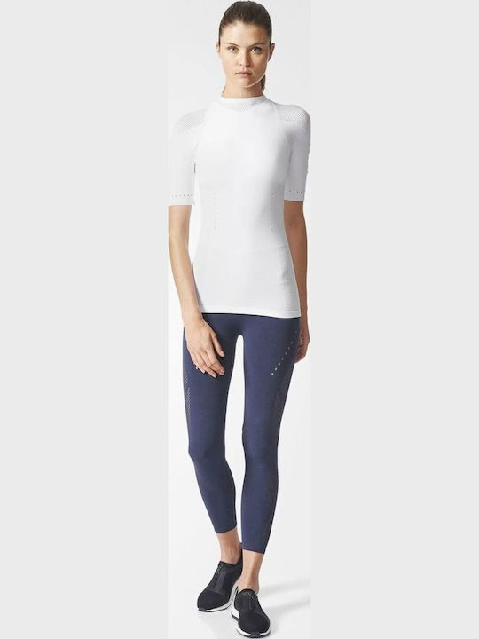 Women's Summer Warpknit Slim Tee with 3/4 Sleeve White
