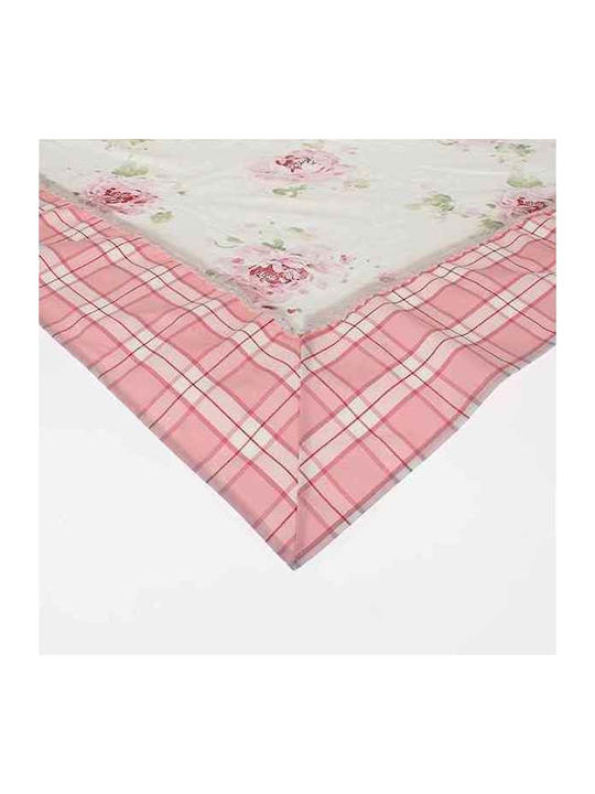 Inart Kariert Bella Rosa 120x120cm