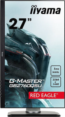 Iiyama G-Master GB2760QSU-B1 TN Monitor de jocuri 27" QHD 2560x1440 144Hz cu Timp de Răspuns 1ms GTG