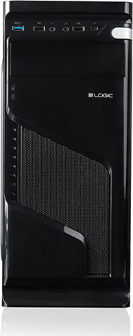 Logic K1 Midi Tower Компютърна кутия Черен