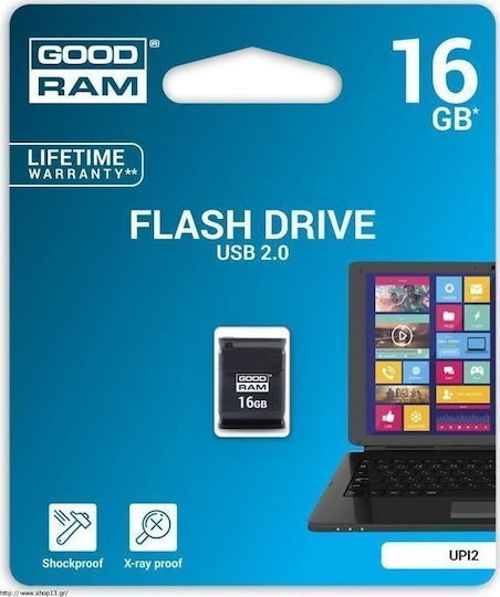 GoodRAM UPI2 16GB USB 2.0 Stick Μαύρο