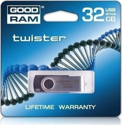 GoodRAM UTS2 32GB USB 2.0 Stick Μαύρο