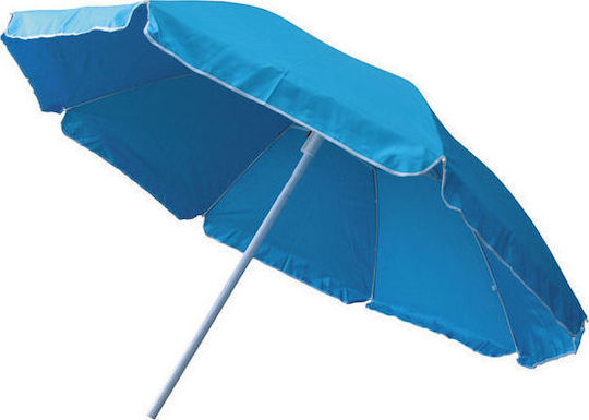 Summer Club Mare Folding Aluminum Beach Umbrella Diameter 2m with UV Protection and Air Duct Beige