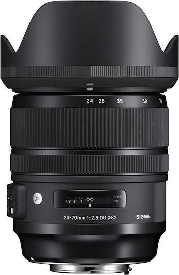 Sigma Voller Rahmen Kameraobjektiv 24-70mm f/2.8 DG OS HSM Art Standard-Zoom / Telezoom / Weitwinkel-Zoom für Canon EF Mount Black