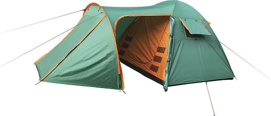 Escape Comfort V Summer Camping Tunnel Tent Green with Double Cloth for 5 People 470x305x190cm