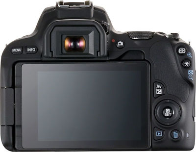 Canon DSLR Φωτογραφική Μηχανή EOS 200D Crop Frame Kit (EF-S 18-135mm F3.5-5.6 IS USM + W-E1 Wi-Fi Adapter)Kit (AF-P DX 18-55mm F3.5-5.6G VR + AF-P DX 70-300mm F4.5-6.3G ED VR)Kit (HD DA 18-50mm F4-5.6 DC WR RE + DA 50-200mm F4-5.6 ED WR) Black