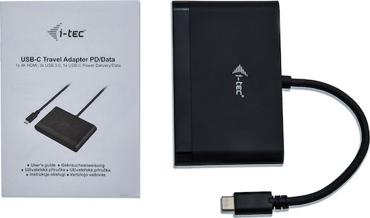 i-tec Μετατροπέας USB-C male σε HDMI / USB-A female 1τμχ C31DTPDHDMI