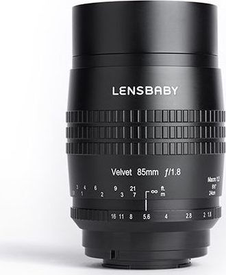 Lensbaby Cadru complet Obiectiv Foto Velvet 85 Teleobiectiv / Macro pentru Montura Nikon F Black