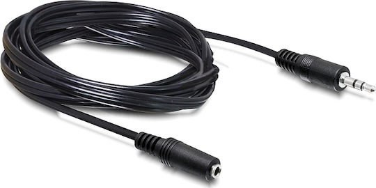 DeLock Audio Cable 3.5mm Male - 3.5mm Female Black 5m 84237