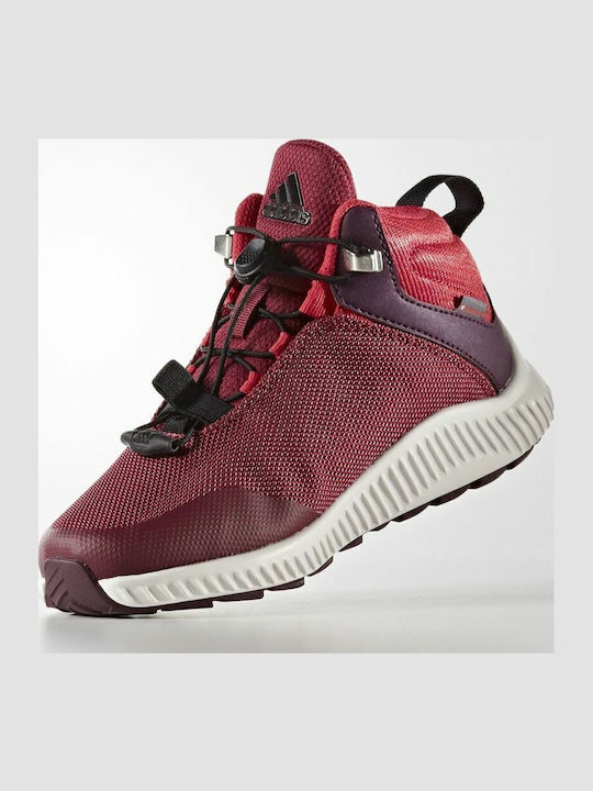 Fortatrail Mid K Kids Sports Shoes with Laces Burgundy