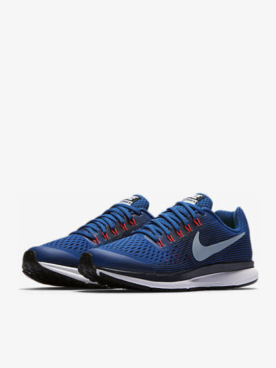 Pegasus Zoom Pegasus 34 GS Kids Sports Shoes Running with Laces Blue
