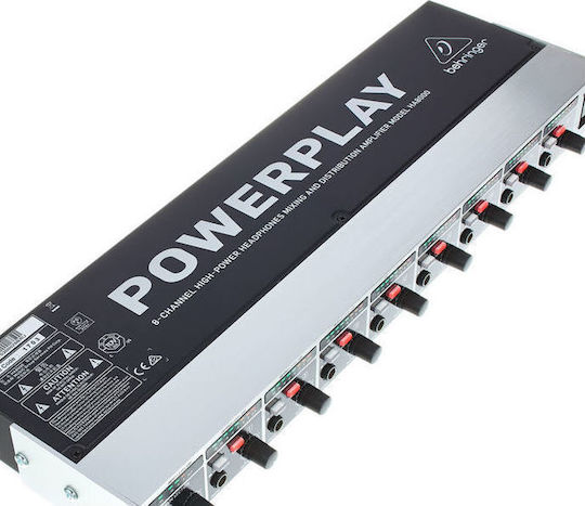 Behringer HA8000 V2 Αναλογικός Ενισχυτής Ακουστικών Rack 8 Καναλιών με Jack 6.3mm