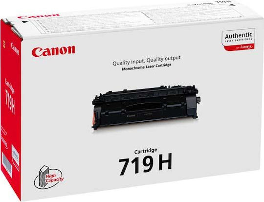 Canon 719H Γνήσιο Toner Laser Εκτυπωτή Μαύρο 6400 Σελίδων (3480B012)