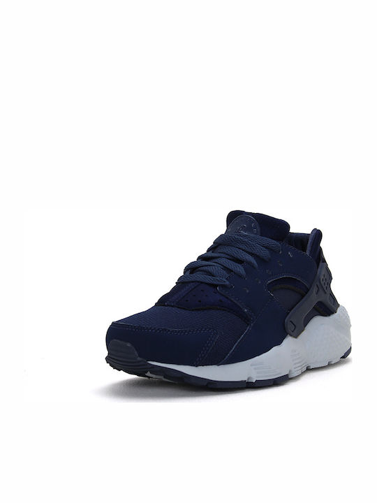 Huarache Run GS Incaltaminte Sport Copii Alergare Cu Șireturi Albastru Marin
