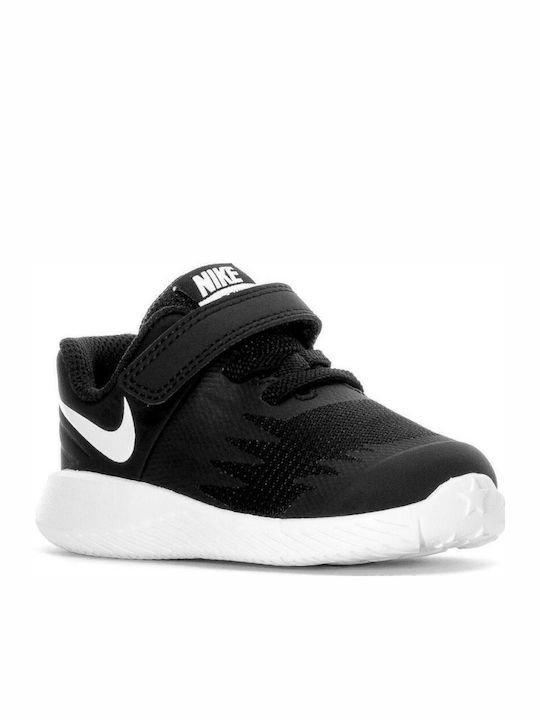 Star Runner TDV Kids Sports Shoes Running with Hoop & Loop Closure Black