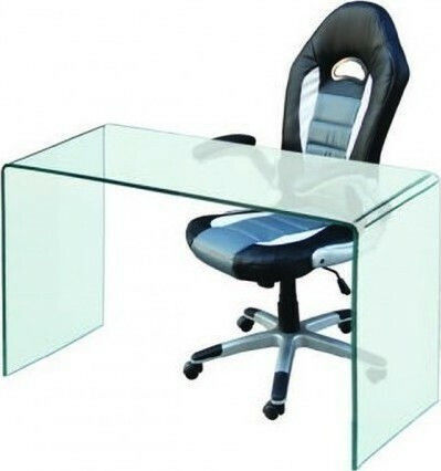 Schreibtisch Glasser 120x60x75cm Transparent
