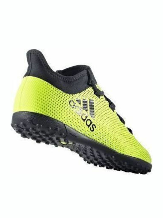 X Tango 17.3 TF Kids Turf Soccer Shoes with Sock Yellow