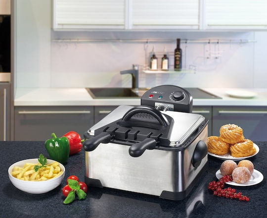 Clatronic FR 3195 Deep Fryer 4lt Silver