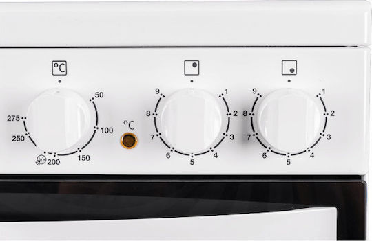 Zanussi Aragaz 72lt cu Plite Ceramice L59.6cm. White