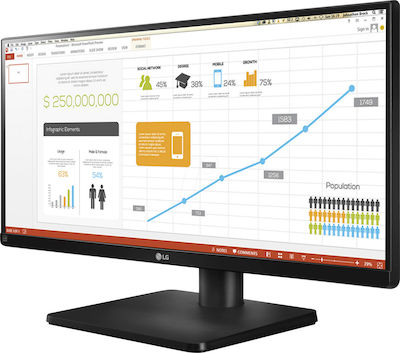 LG 29UB67-B Ultrawide IPS Monitor 28.8" FHD 2560x1080 με Χρόνο Απόκρισης 5ms GTG