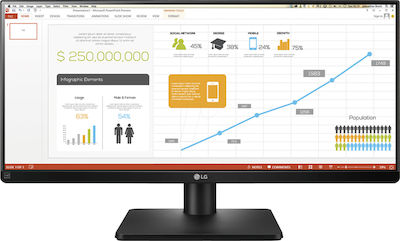 LG 29UB67-B Ultrawide IPS Monitor 28.8" FHD 2560x1080 με Χρόνο Απόκρισης 5ms GTG
