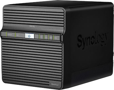 Synology DiskStation DS418j NAS Turm mit 4 Steckplätzen für HDD/SSD