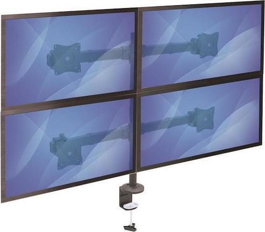 StarTech Halterung Auf dem Schreibtisch für 4 Monitore bis 27" mit Arm (ARMQUAD)