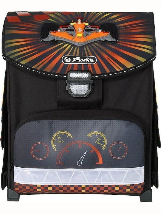 Herlitz Smart Truck Schulranzen Rucksack Grundschule, Grundschule in Schwarz Farbe