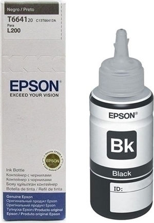Epson 664 Γνήσιο Μελάνι Εκτυπωτή InkJet Μαύρο (C13T66414A)