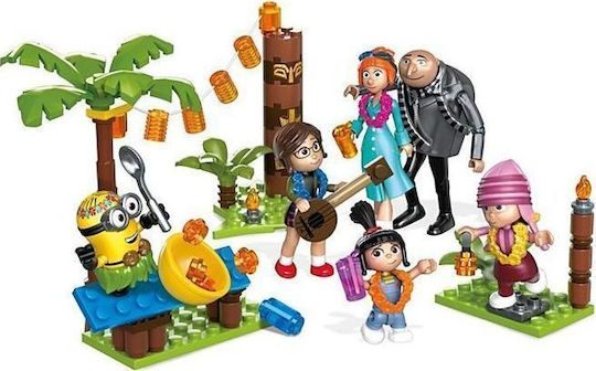 Mattel Building Blocks Mega Construx Despicable Me Family Luau Party For 5+ Years 123 Pieces