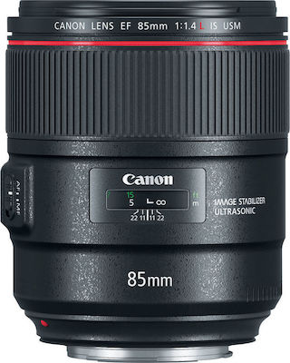 Canon Voller Rahmen Kameraobjektiv 85mm f/1.4 L IS USM Teleobjektiv für Canon EF Mount