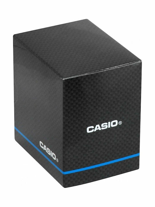 Casio Collection Ψηφιακό Ανδρικό Ρολόι 38mm Μπαταρίας με Μαύρο Καουτσούκ Λουράκι