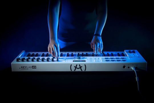 Arturia Tastatura Midi Keylab Essential cu 49 taste Alb | Skroutz