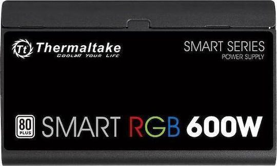 Thermaltake Smart RGB 600W Черен Компютърно захранване Пълен кабел 80 Plus Standard