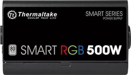 Thermaltake Smart RGB 500W Μαύρο Τροφοδοτικό Υπολογιστή Full Wired 80 Plus Standard