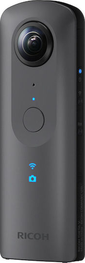 Ricoh Theta V 19GB Action Camera 4K Ultra HD Λήψης 360° Υποβρύχια (με Θήκη) με WiFi Γκρι
