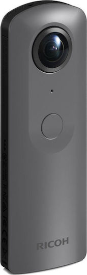 Ricoh Theta V 19GB Action Camera 4K Ultra HD Λήψης 360° Υποβρύχια (με Θήκη) με WiFi Γκρι
