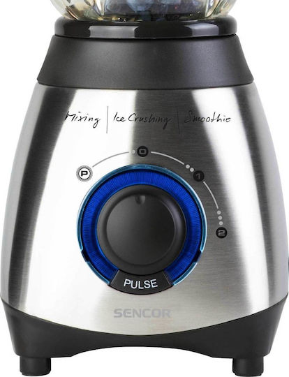 Sencor Μπλέντερ με Γυάλινη Κανάτα 1.5 lt 600W Γκρι SBL 4371